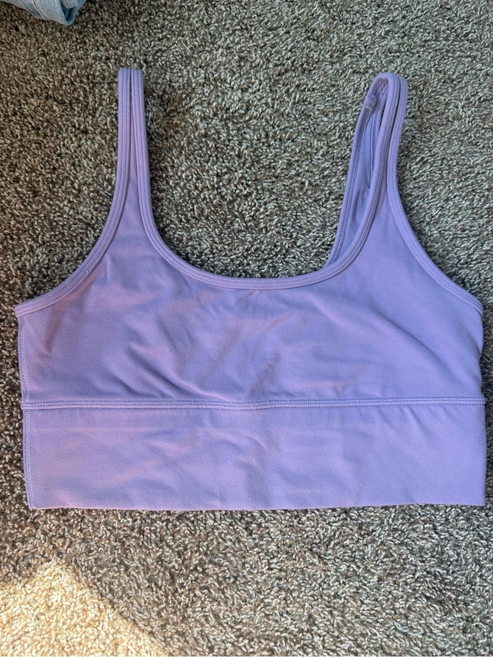 Aritzia Lavender Scoop Neck Sports Bralette